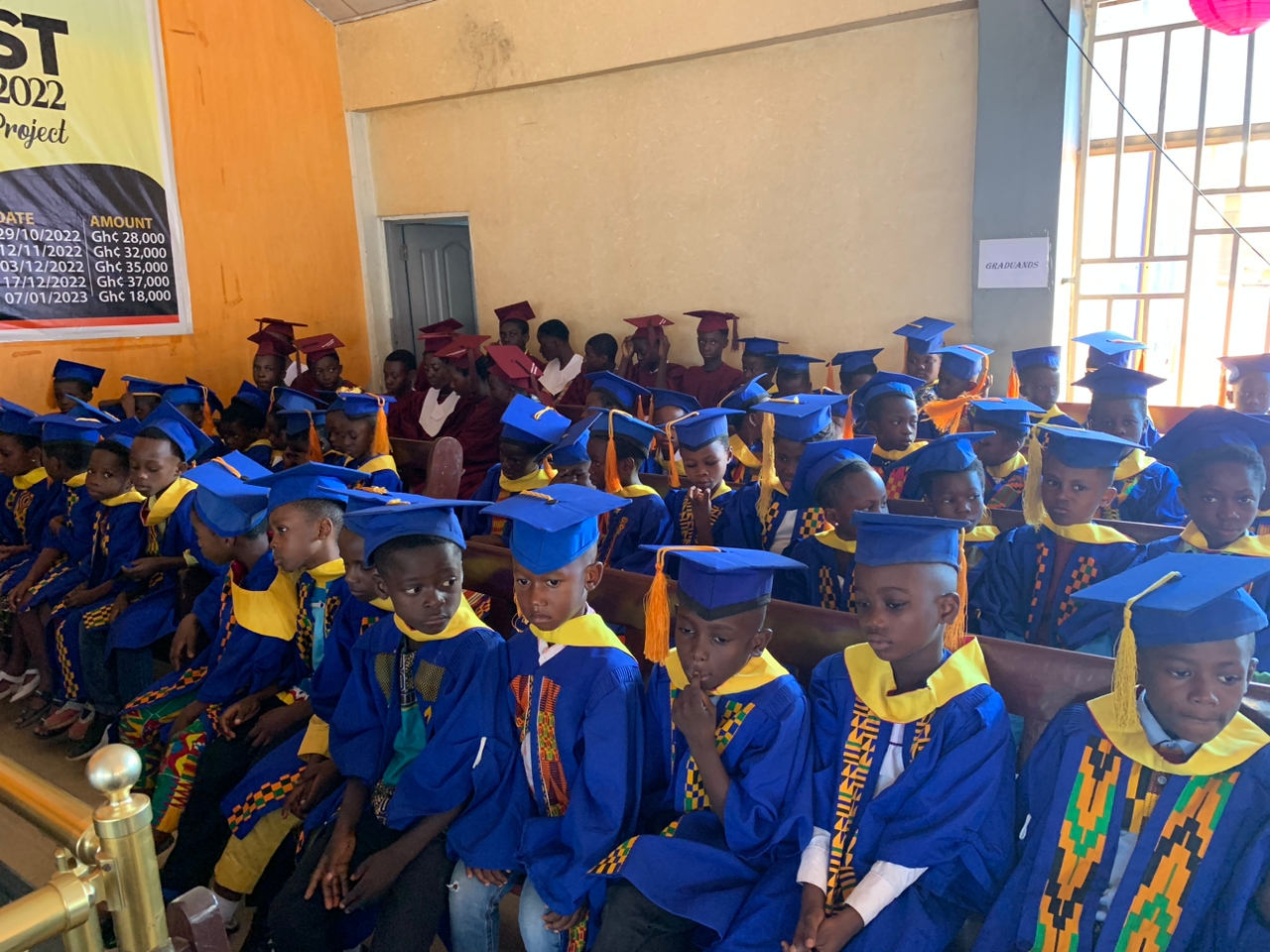 Graduands awaiting to be graduated