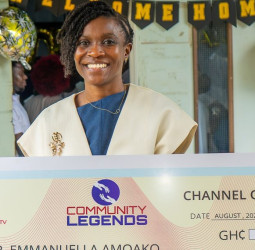 Dr Amoako receives GH¢10k, home appliances after winning Channel One Community Legends