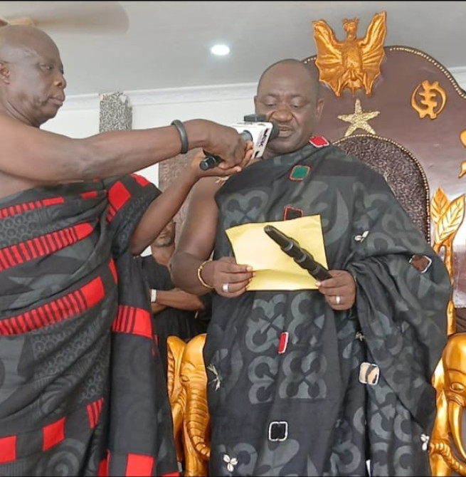 Odeefour Ogyeamansan Korkor II sworn-in as President of Sunyani Traditional Council