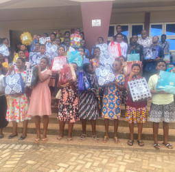 Deeper Life Bible Church presents educational materials to SHS students