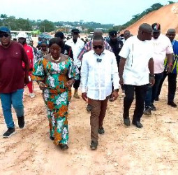 Trade Minister Expresses Satisfaction over 18-Acre Proposed Site for Central Regional Garment Factory After Inspection