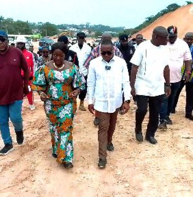 Trade Minister Expresses Satisfaction over 18-Acre Proposed Site for Central Regional Garment Factory After Inspection