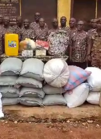 Clap for Jesus presents food items, consumables to Sunyani Central Prisons inmates